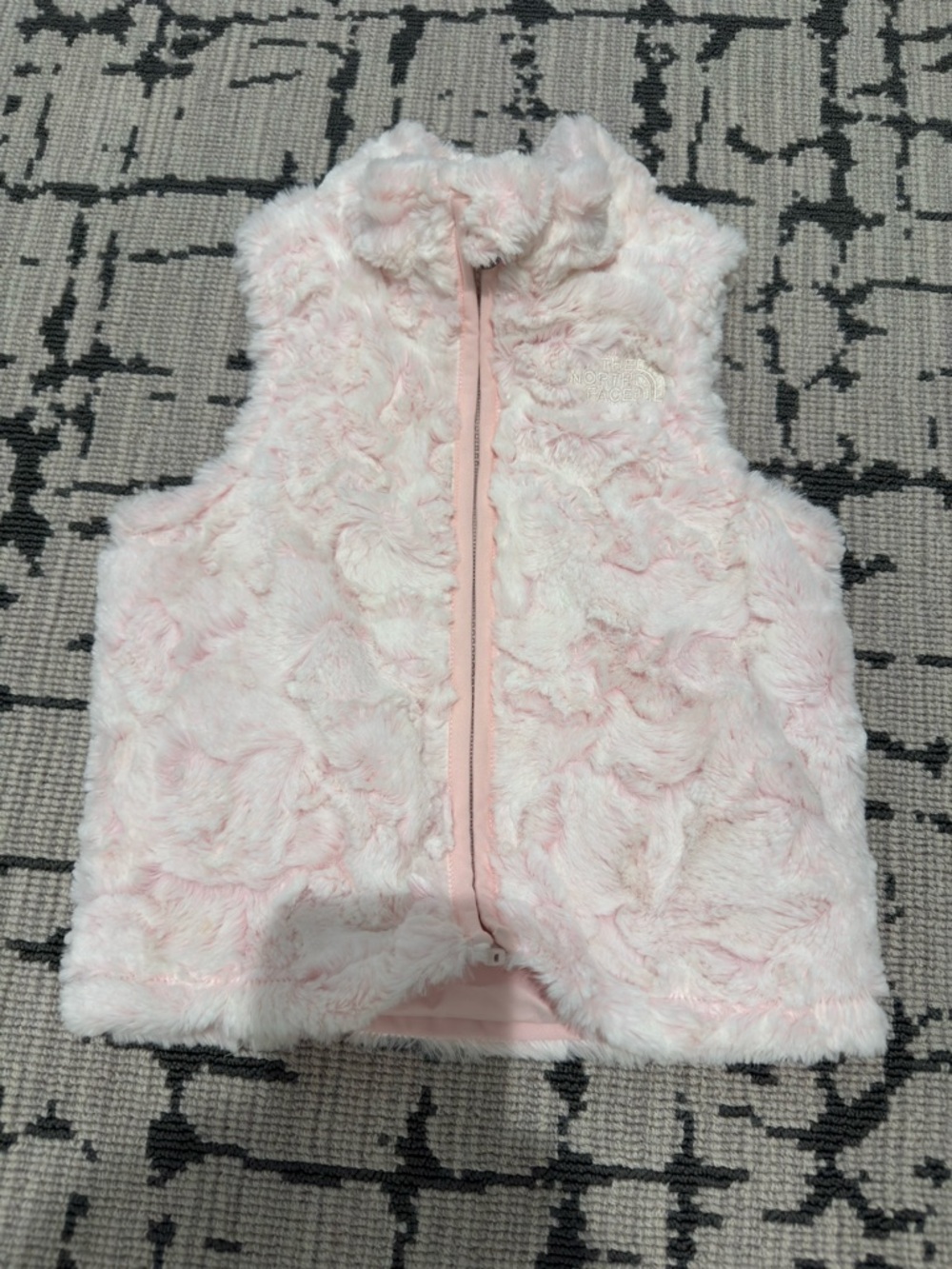 The North Face Cozy Swirl Vest Toddler 2T Pink Faux Fur Fleece Zip Nordstrom